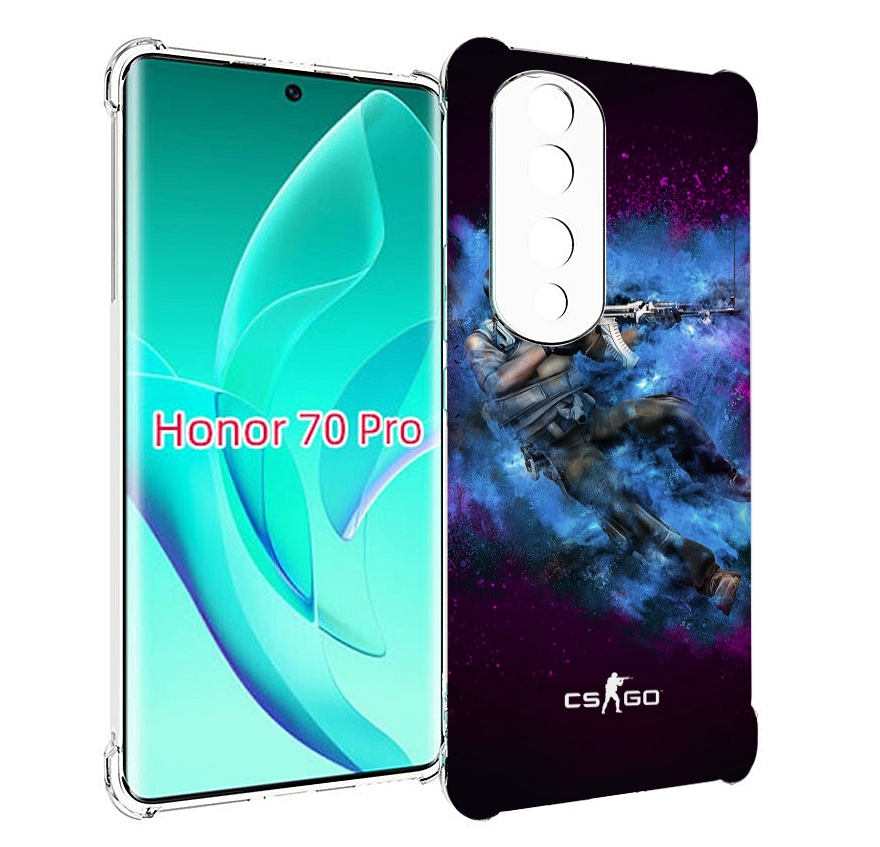 

Чехол MyPads CS-go-террорист для Honor 70 Pro / 70 Pro Plus, Прозрачный, Tocco