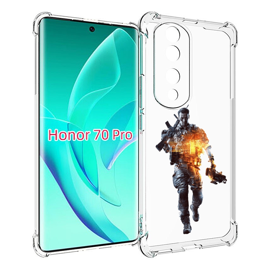 

Чехол MyPads Battlefield-4 мужской для Honor 70 Pro / 70 Pro Plus, Прозрачный, Tocco