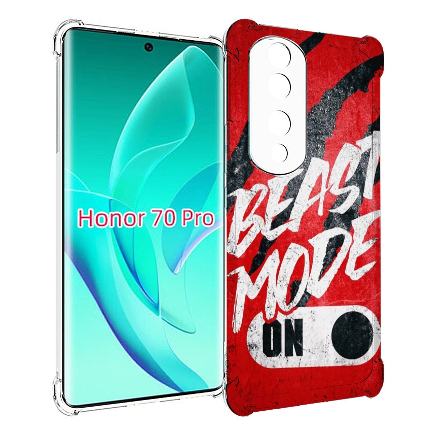 

Чехол MyPads BEAST inside You для Honor 70 Pro / 70 Pro Plus, Прозрачный, Tocco