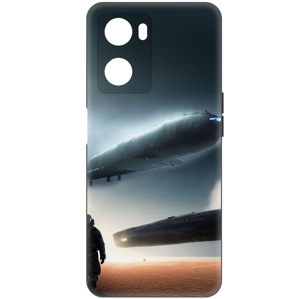 

Чехол-накладка Софт Пора лететь для Oppo A57s, Черный