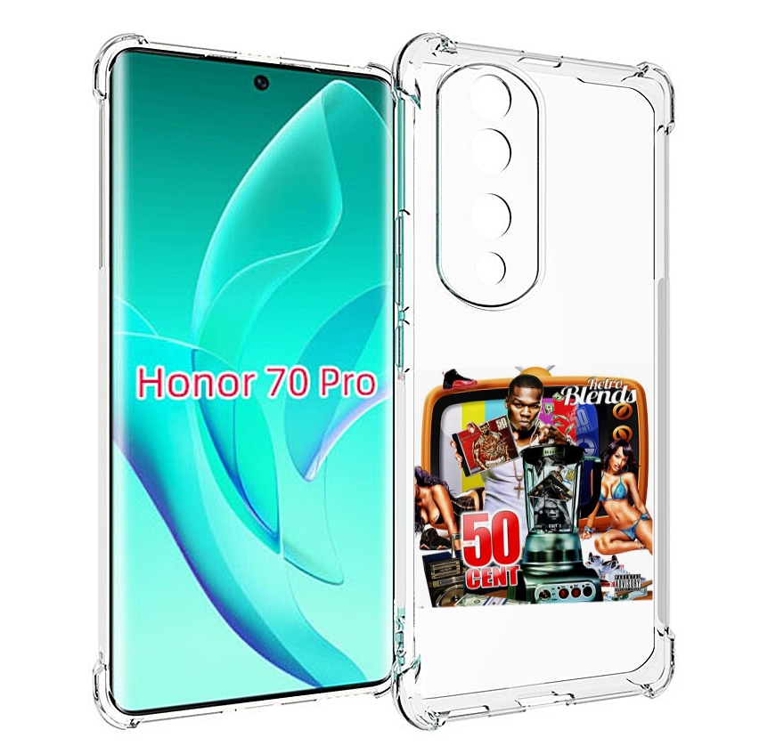 

Чехол MyPads 50 Cent - Retro 50 Cent Blends для Honor 70 Pro / 70 Pro Plus, Прозрачный, Tocco