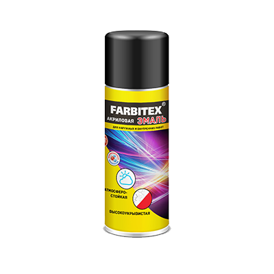 Эмаль акриловая FARBITEX аэрозоль  4100008929 акриловая эмаль farbitex