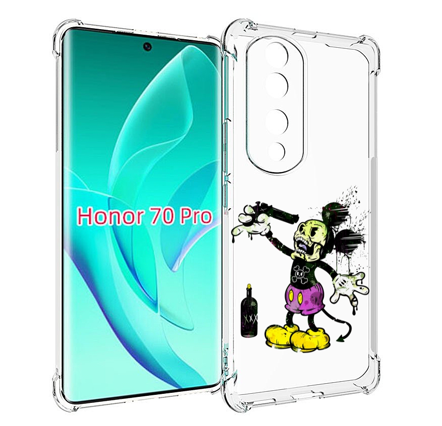 

Чехол MyPads Драг Микки для Honor 70 Pro / 70 Pro Plus, Прозрачный, Tocco