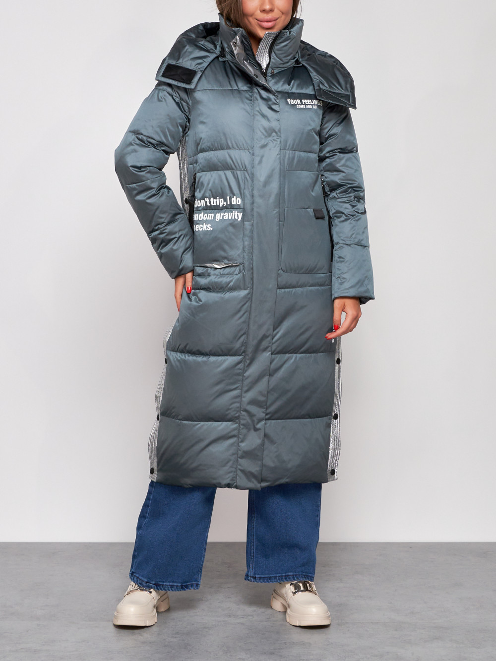 

Пальто женское NoBrand AD5873 зеленое S, Зеленый, AD5873