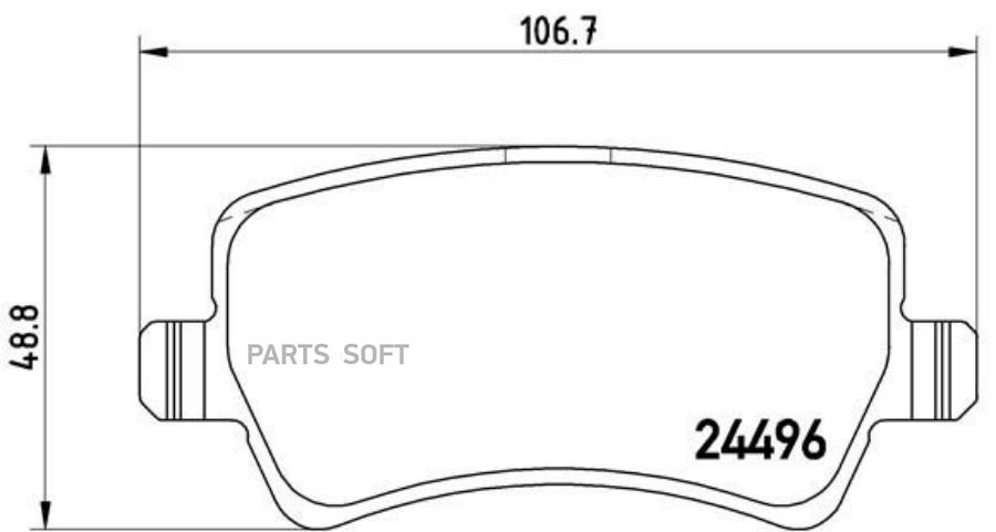 

Тормозные колодки brembo P86021X