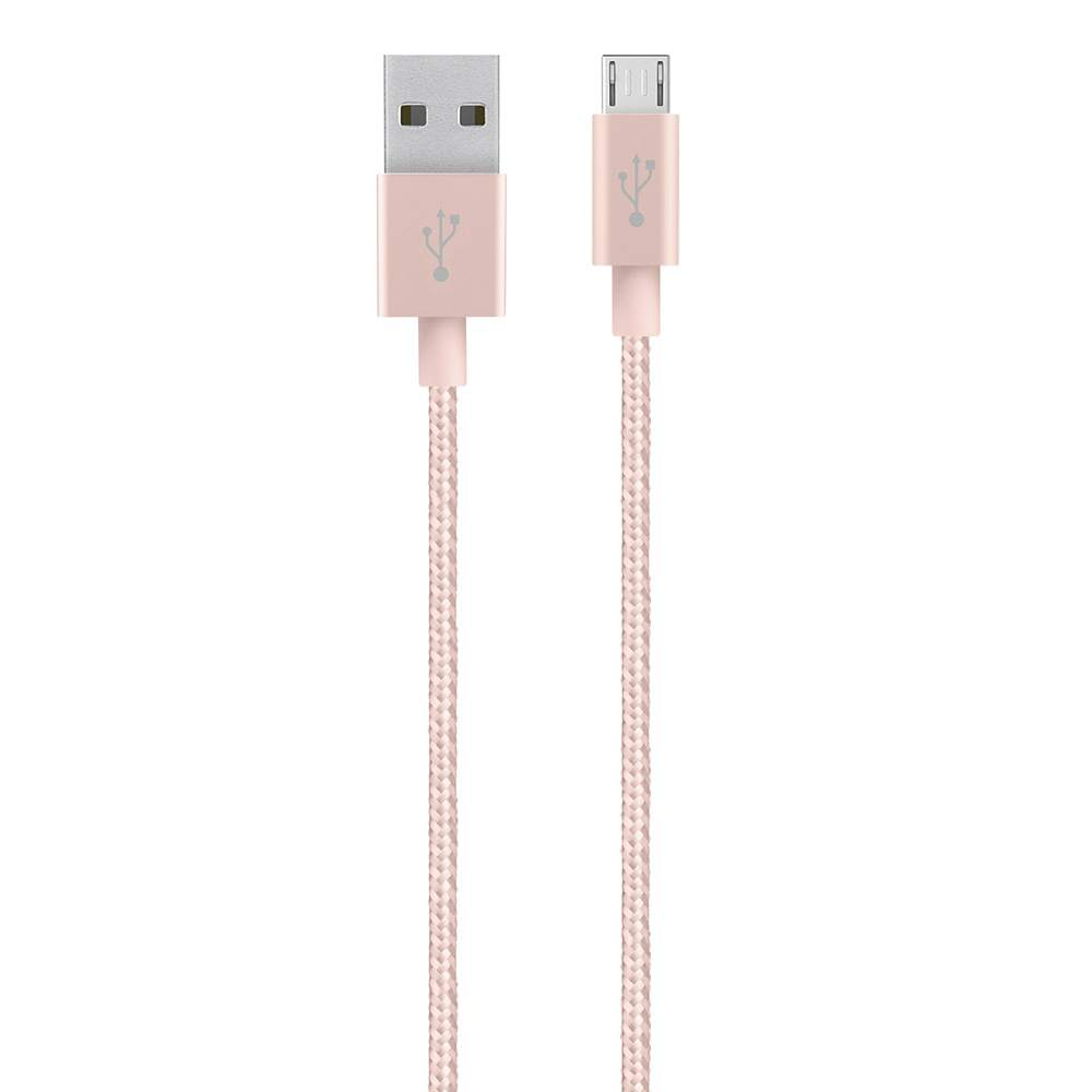 фото Кабель belkin usb папа/microusb папа 1,2м розовый (f2cu021bt04-с00)