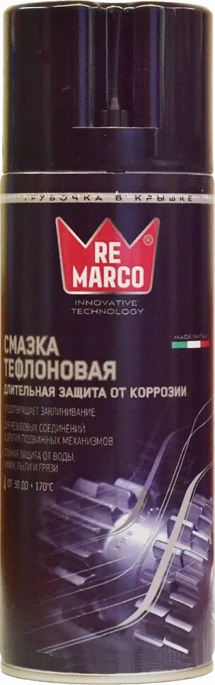 Синтетическая смазка с PTFE RE MARCO 400мл аэрозоль RM-757 468₽