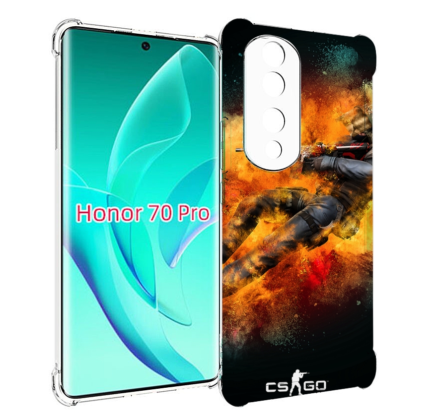 

Чехол MyPads CS-go Контр-террорист для Honor 70 Pro / 70 Pro Plus, Прозрачный, Tocco