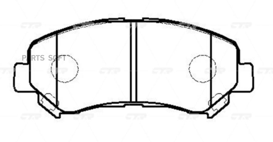 

Тормозные колодки Ctr GK0741P
