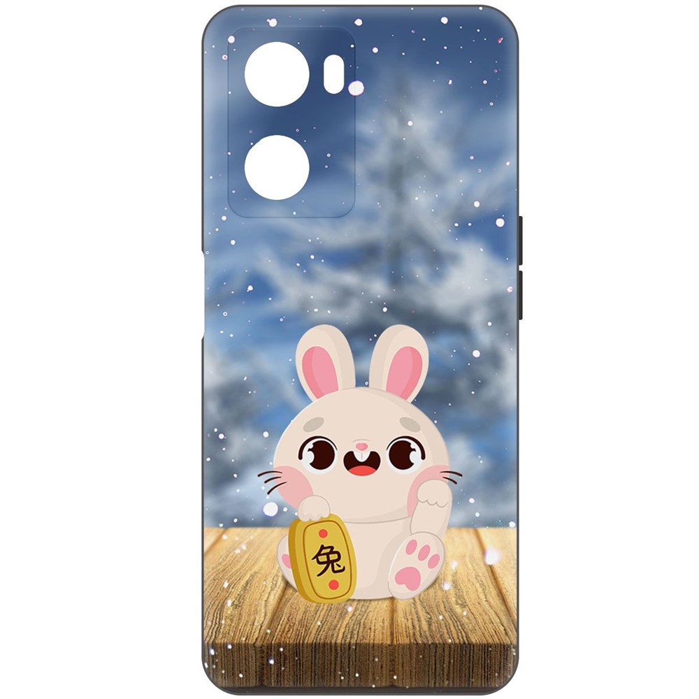 

Чехол-накладка Софт Год кролика для Oppo A57s, Черный
