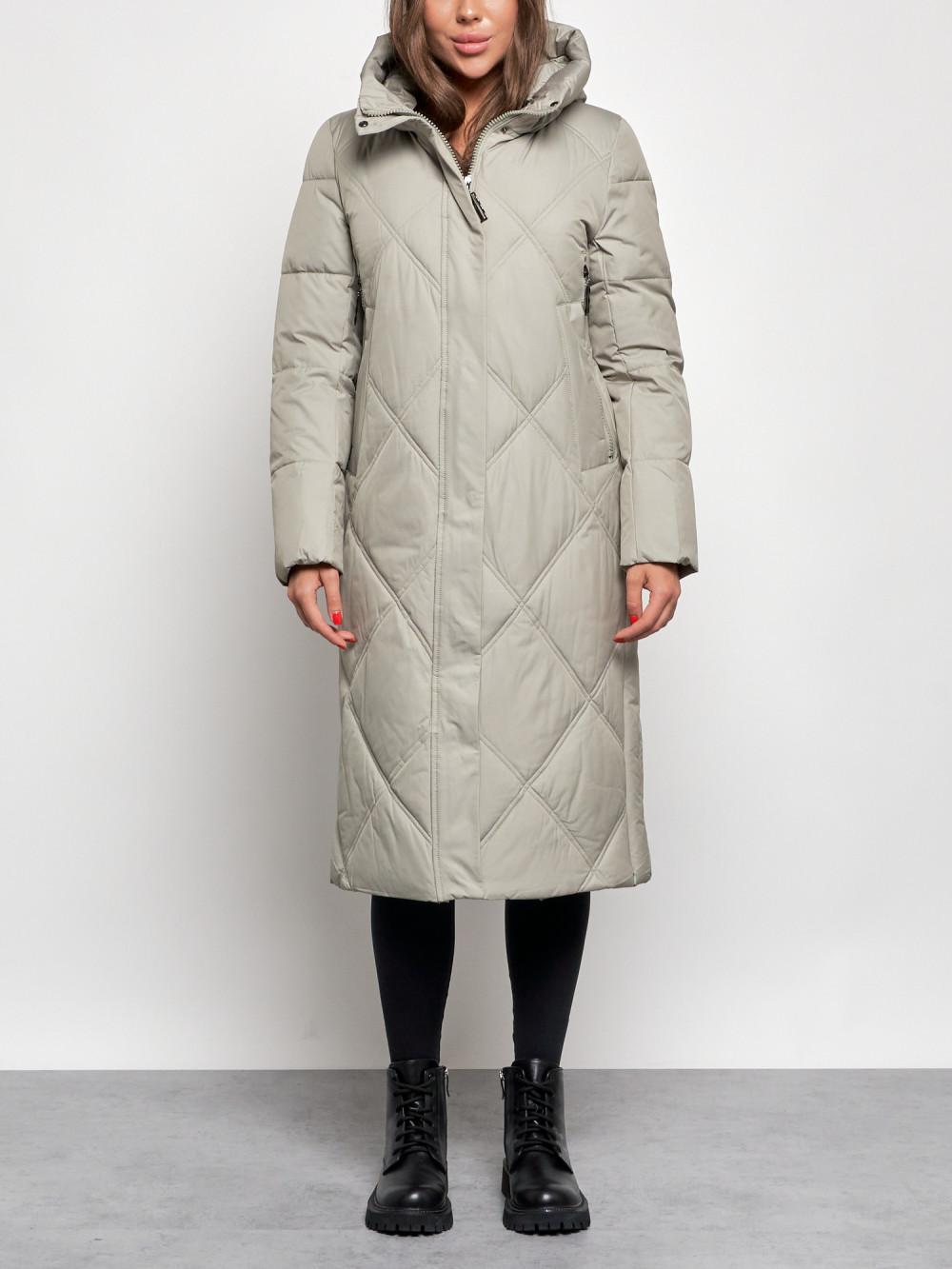 

Пальто женское NoBrand AD52358 зеленое S, Зеленый, AD52358