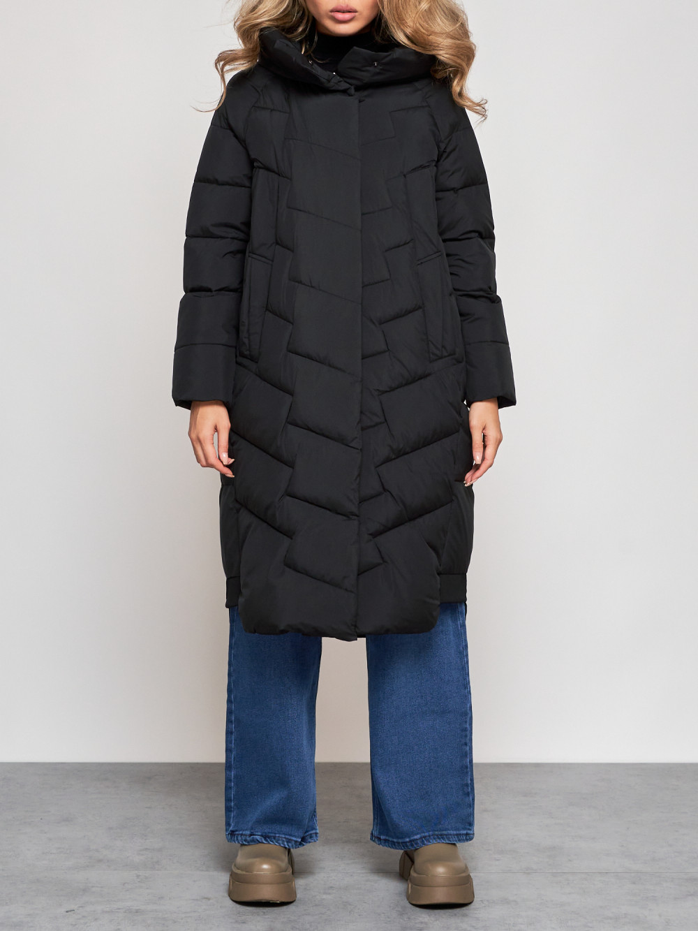 

Пальто женское NoBrand AD52355 черное S, Черный, AD52355