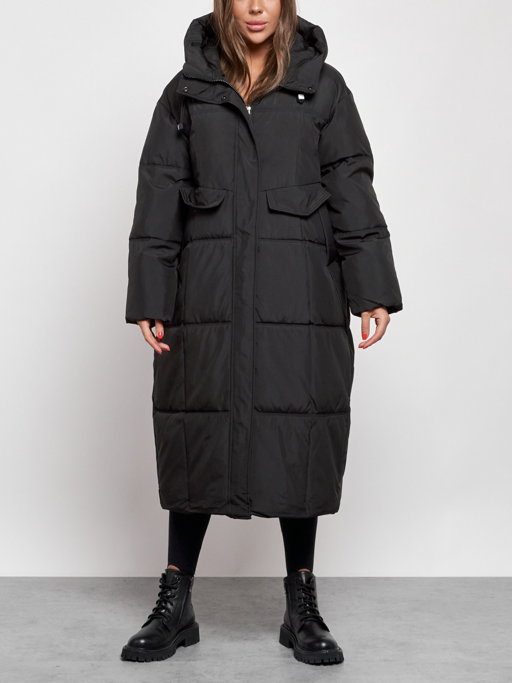 Пальто женское NoBrand AD52396 черное S