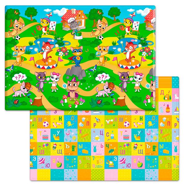 фото Коврик игровой двусторонний (2000х1400х15) funkids medium-15 art. fd-m15-2s, 012