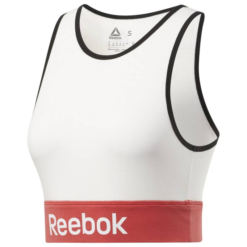 Топ женский Reebok FI2037 белый 2XS