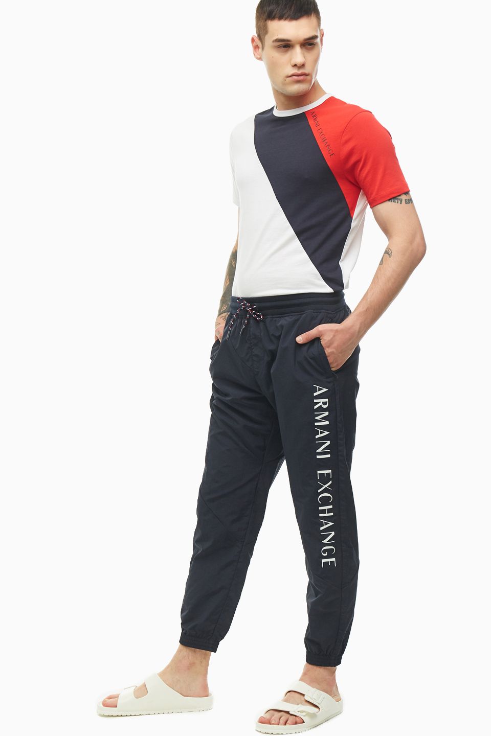 

Спортивные брюки мужские Armani Exchange 3HZP23 ZNCCZ 1510 синие 32 IT, Синий, 3HZP23 ZNCCZ 1510