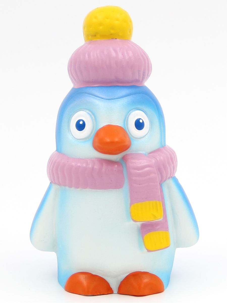 фото Игрушка для купания кудесники си-127-01 разноцветный фигурка-игрушка "пингвин в шапке"