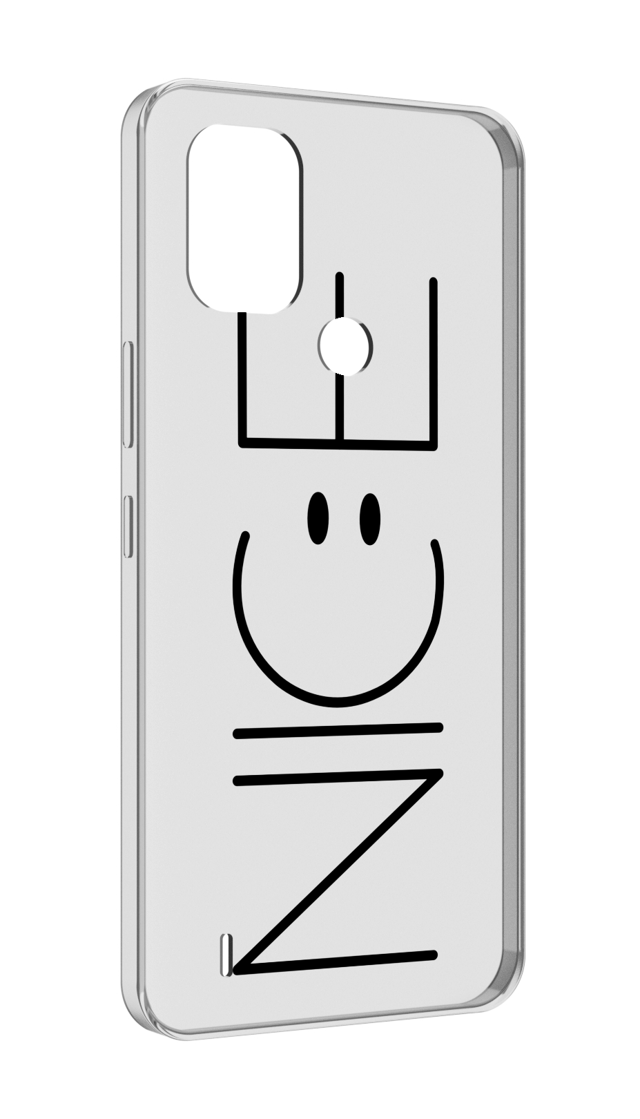 

Чехол MyPads найс-надпись для Nokia C31, Прозрачный, Tocco
