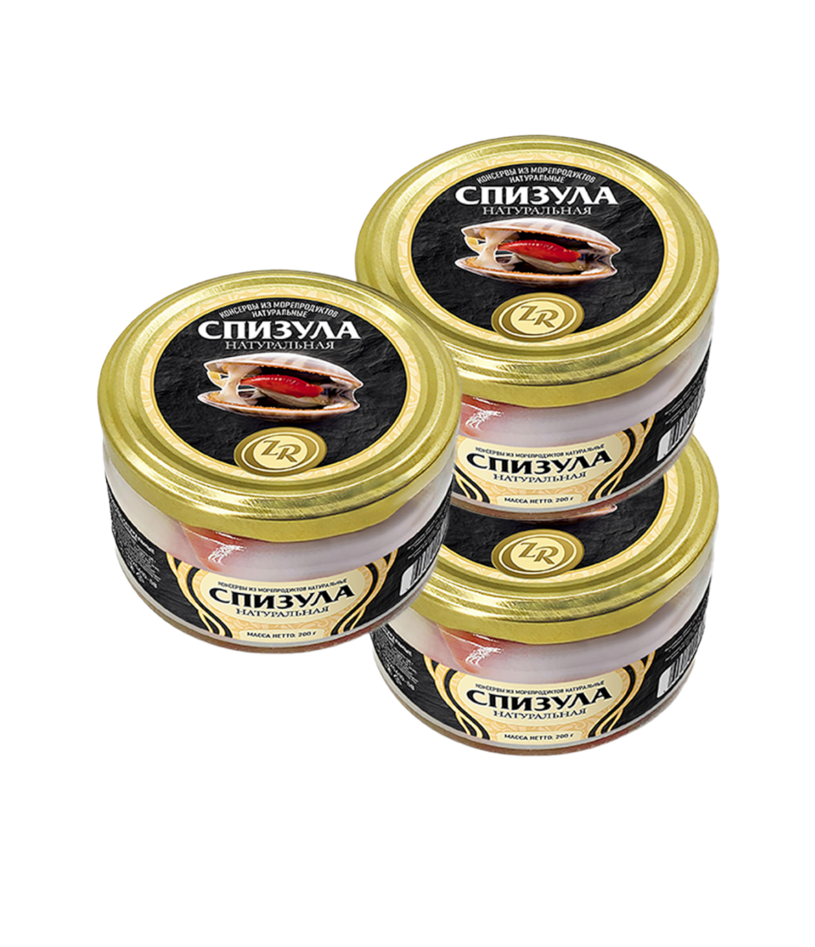 

Спизула натуральная, Золотистая рыбка, ТУ, 3 шт. по 200 г, "Спизула"