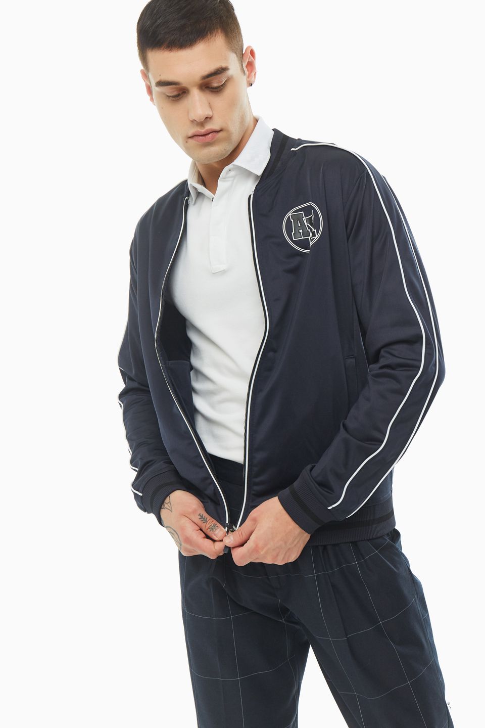 

Толстовка мужская Armani Exchange 3HZMFE Z8M8Z синяя L, Синий, 3HZMFE Z8M8Z