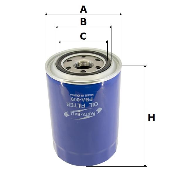 Фильтр масляный PBA-009 (1 шт) PBA-009