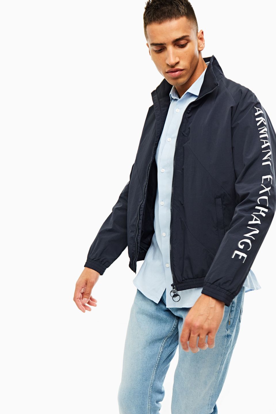 

Ветровка мужская Armani Exchange 3HZB23 ZNCCZ синяя M, Синий, 3HZB23 ZNCCZ
