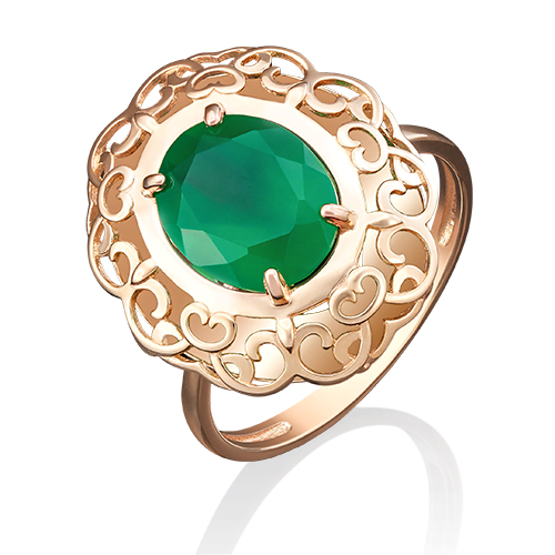 

Кольцо из красного золота с халцедоном р. 20 PLATINA jewelry 01-4814-00-274-1110-47, 01-4814-00-274-1110-47