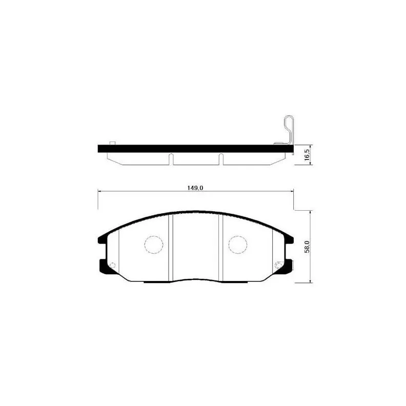 

Тормозные колодки HSB HP0015