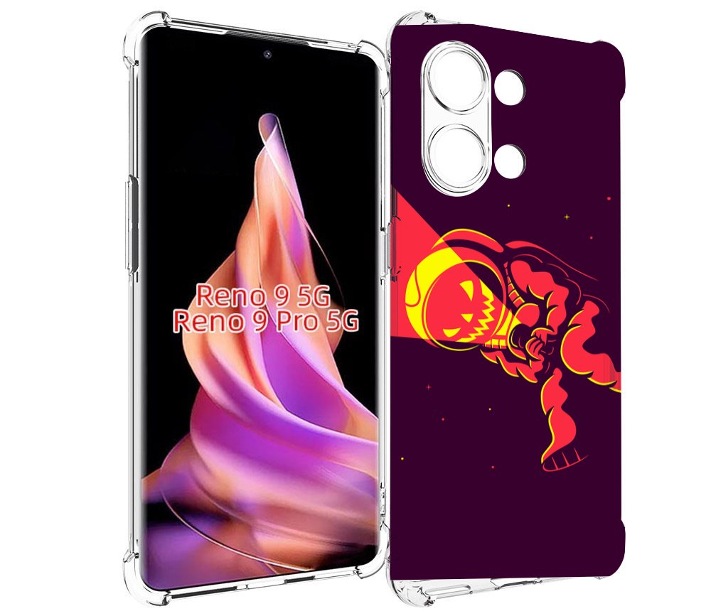 

Чехол MyPads космонавт-в-хеллуин для Oppo Reno 9/Reno 9 Pro, Прозрачный, Tocco