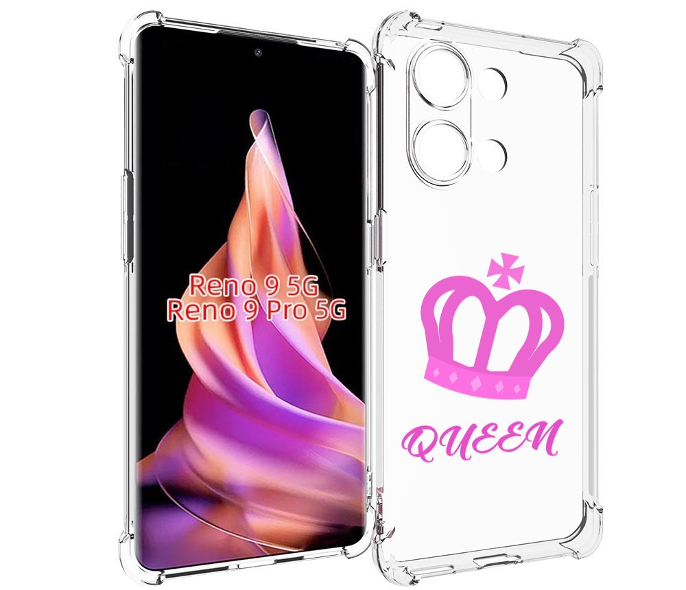 

Чехол MyPads корона-королевы-розовый для Oppo Reno 9/Reno 9 Pro, Прозрачный, Tocco