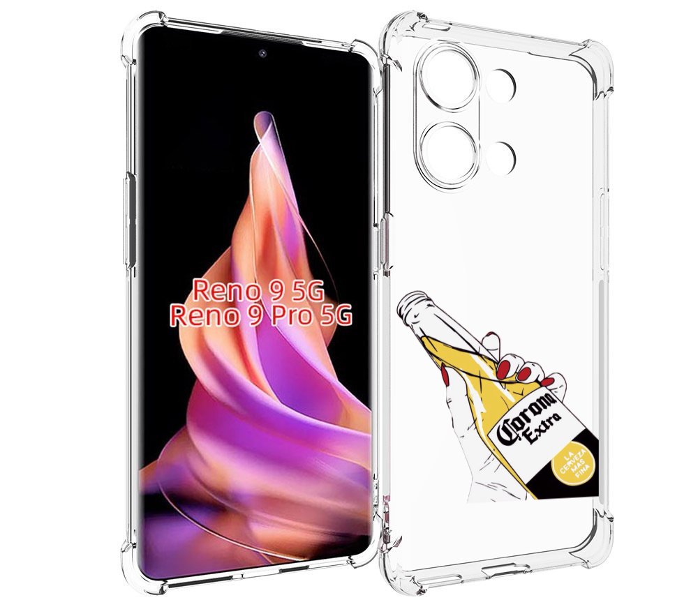 

Чехол MyPads корона екстра для Oppo Reno 9/Reno 9 Pro, Прозрачный, Tocco