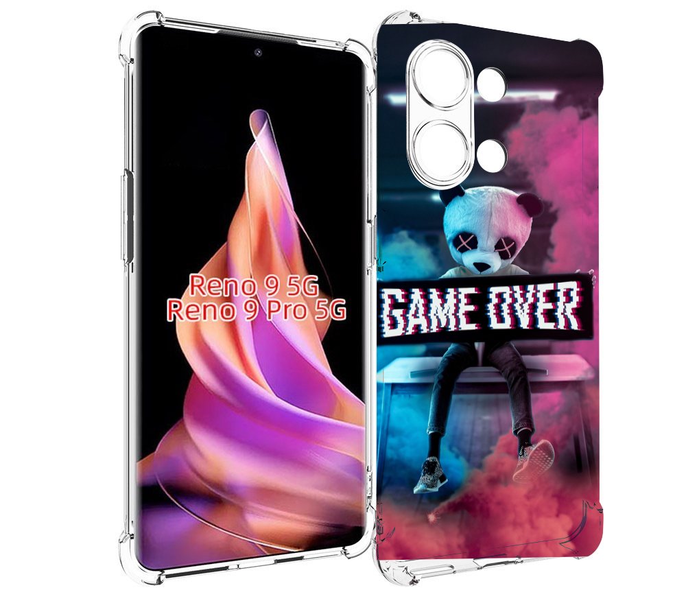 

Чехол MyPads картина-панда для Oppo Reno 9/Reno 9 Pro, Прозрачный, Tocco