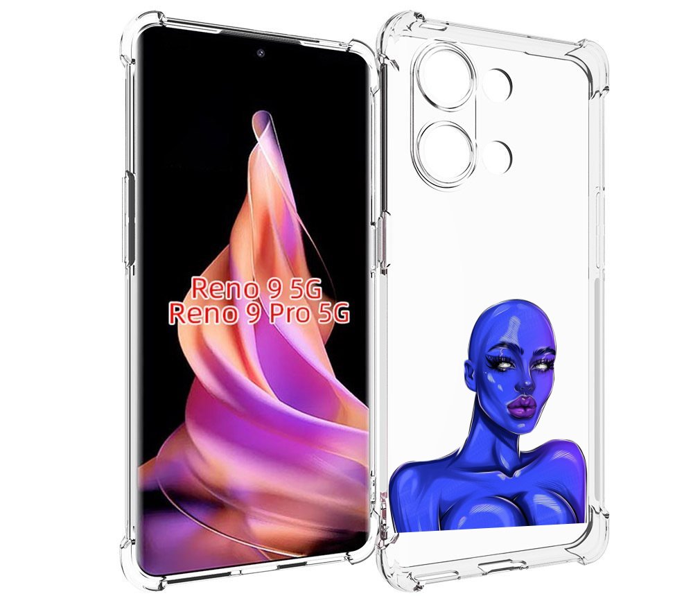 

Чехол MyPads инопланетянка для Oppo Reno 9/Reno 9 Pro, Прозрачный, Tocco