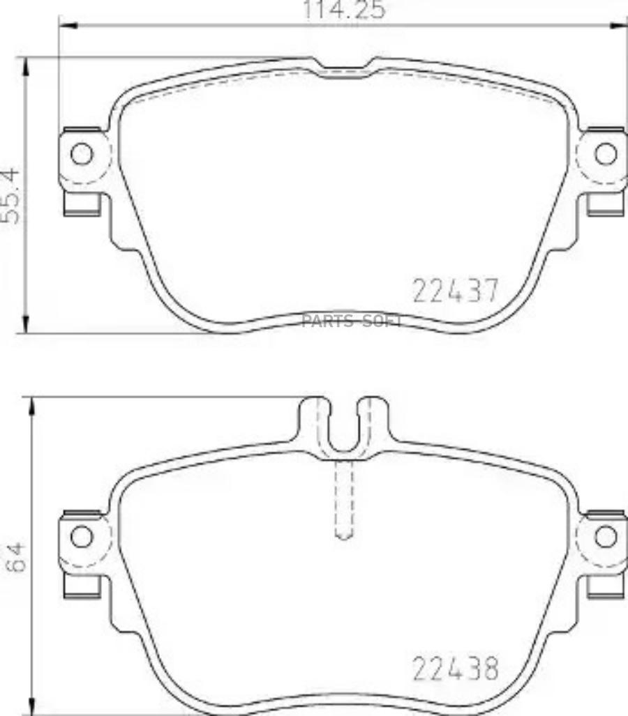 

Тормозные колодки brembo P50136