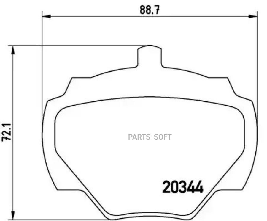 

Тормозные колодки brembo P44001