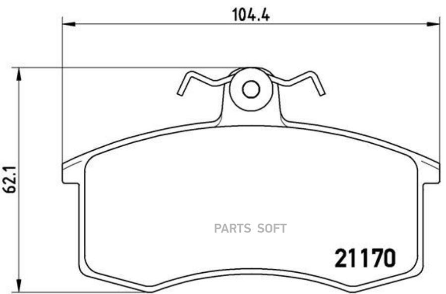 

Тормозные колодки brembo P41003X