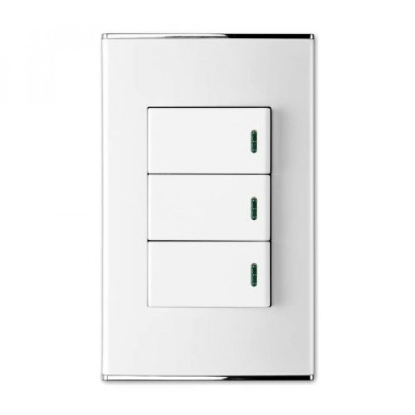 

Переключатель 3-й с подсветкой. Parthenon White WRC 4426