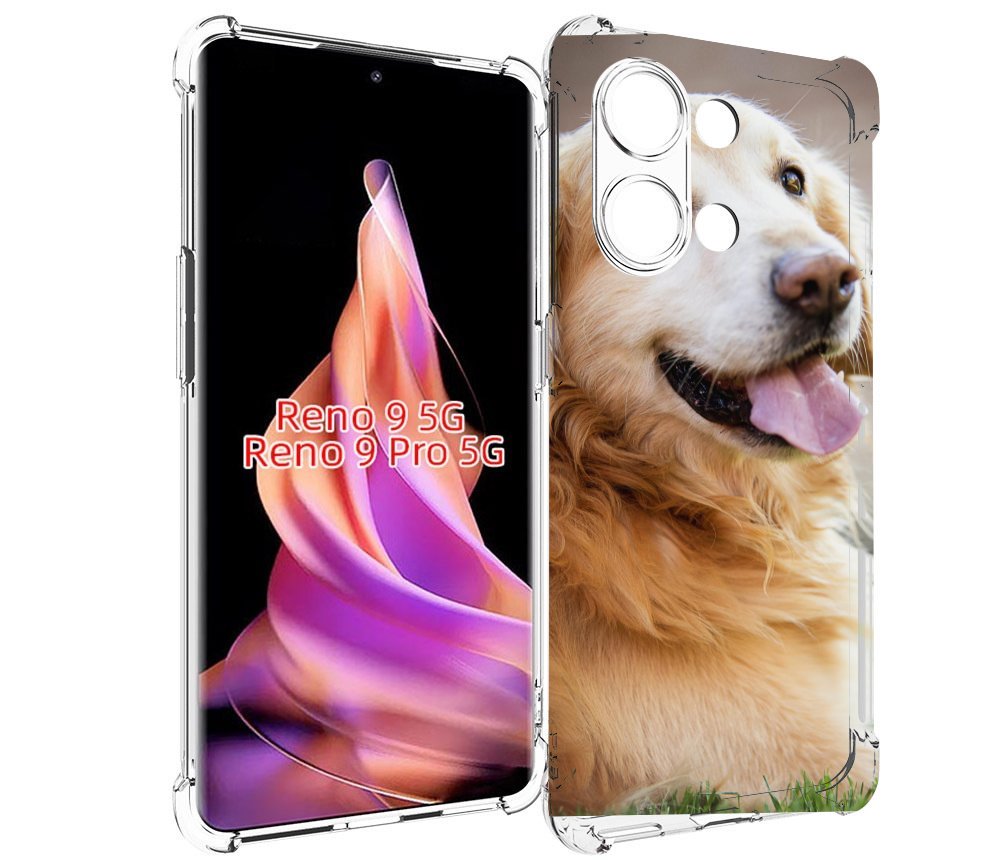 

Чехол MyPads золотистыи ретривер для Oppo Reno 9/Reno 9 Pro, Прозрачный, Tocco