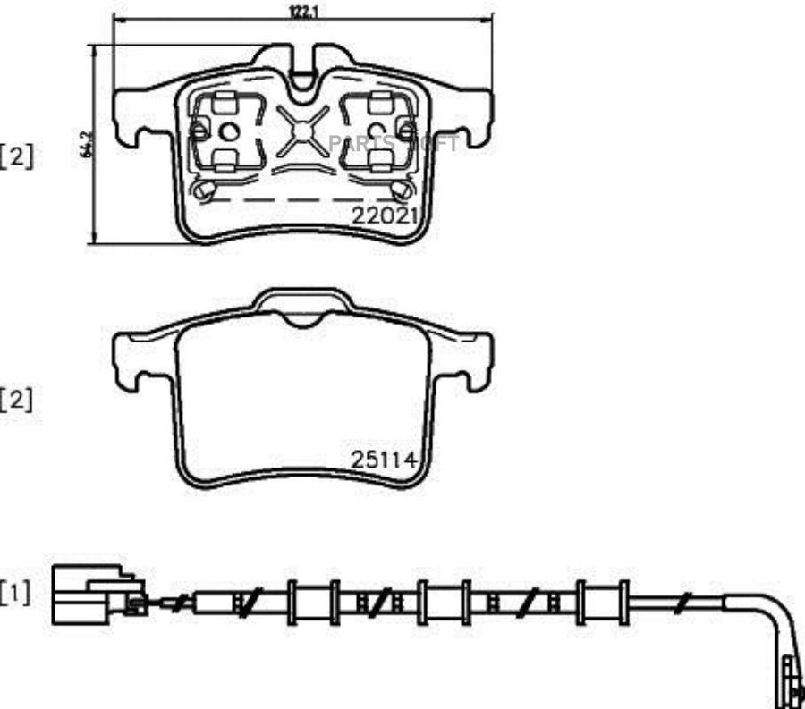 

Тормозные колодки brembo P36034
