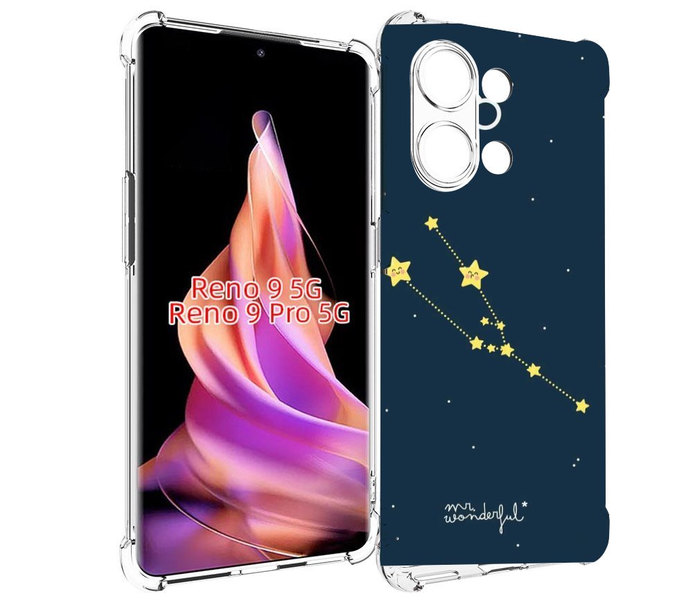 

Чехол MyPads знак-зодиака-телец-4 для Oppo Reno 9/Reno 9 Pro, Прозрачный, Tocco