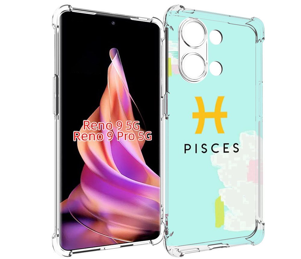 

Чехол MyPads знак-зодиака-рыбы-2 для Oppo Reno 9/Reno 9 Pro, Прозрачный, Tocco