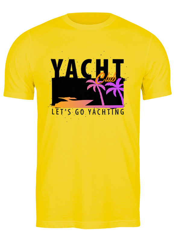 

Футболка мужская Printio Yacht club 3307423 желтая 3XL, Желтый, Yacht club 3307423