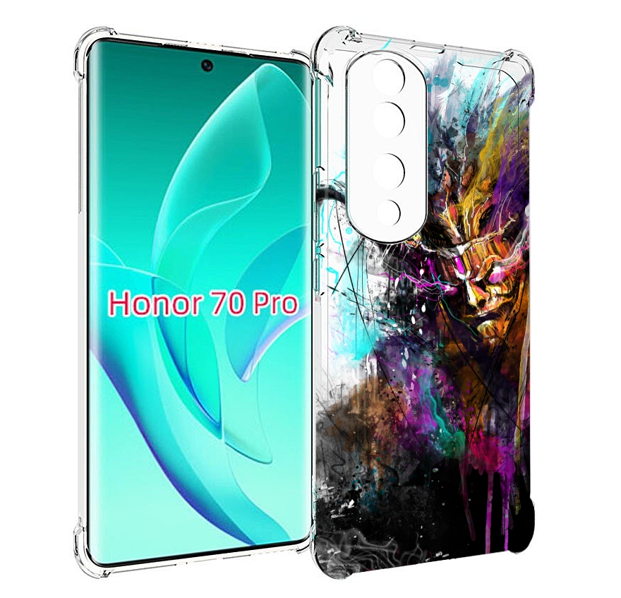 

Чехол MyPads яркий дьявол для Honor 70 Pro / 70 Pro Plus, Прозрачный, Tocco
