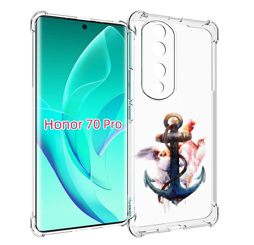 

Чехол MyPads якорь с птицами для Honor 70 Pro / 70 Pro Plus, Прозрачный, Tocco