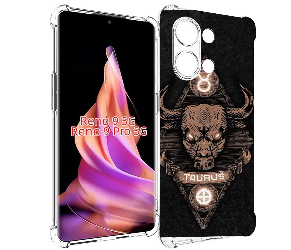 

Чехол MyPads знак зодиака телец 2 для Oppo Reno 9/Reno 9 Pro, Прозрачный, Tocco
