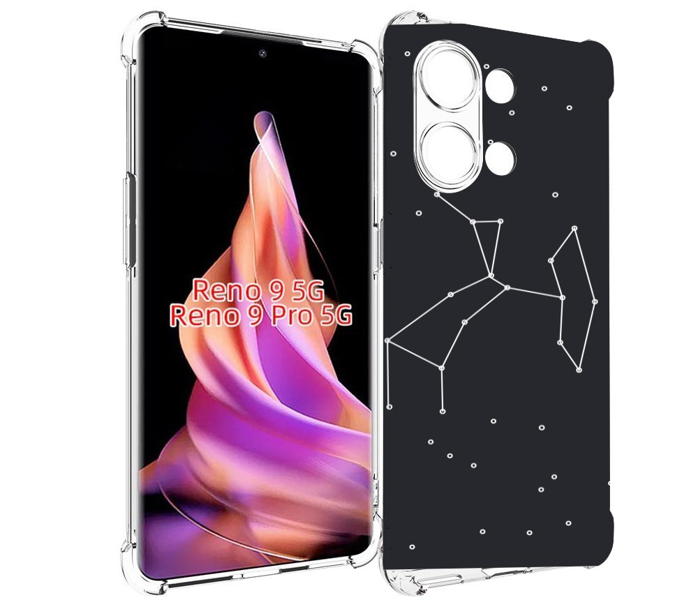 

Чехол MyPads знак зодиака стрелец 6 для Oppo Reno 9/Reno 9 Pro, Прозрачный, Tocco