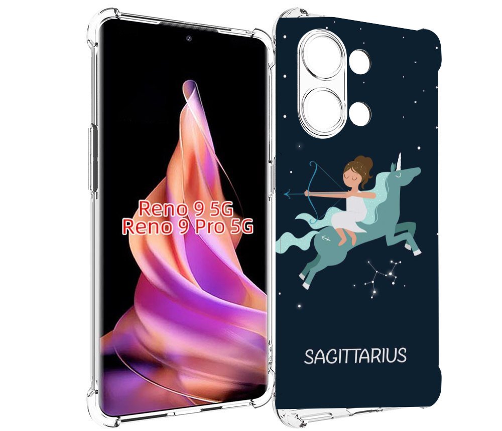 

Чехол MyPads знак зодиака стрелец 5 для Oppo Reno 9/Reno 9 Pro, Прозрачный, Tocco