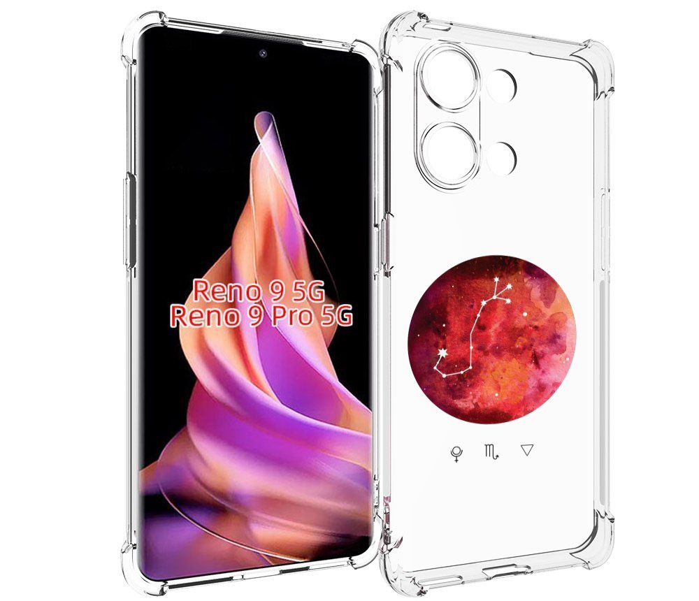 

Чехол MyPads знак зодиака скорпион 6 для Oppo Reno 9/Reno 9 Pro, Прозрачный, Tocco