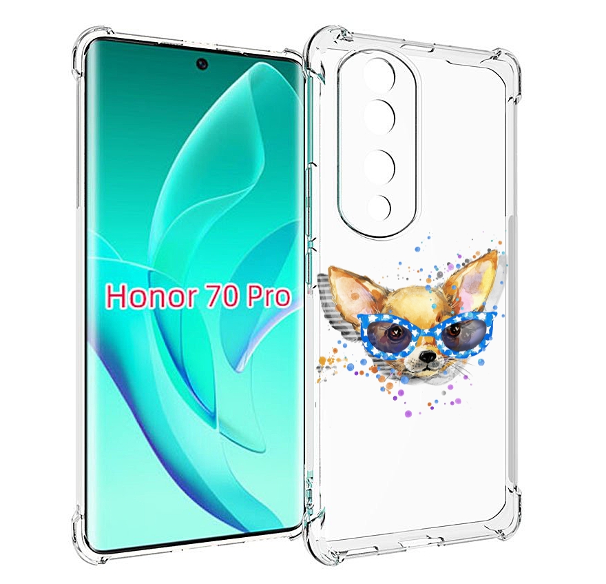 

Чехол MyPads чихуа-хуа в очках для Honor 70 Pro / 70 Pro Plus, Прозрачный, Tocco