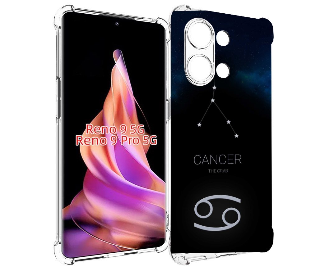

Чехол MyPads знак зодиака рак 2 для Oppo Reno 9/Reno 9 Pro, Прозрачный, Tocco